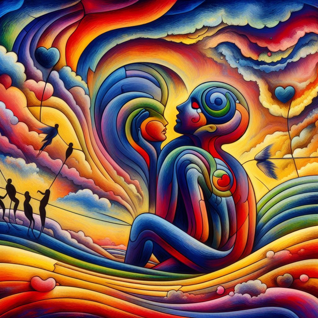 Surreal representation of lost love