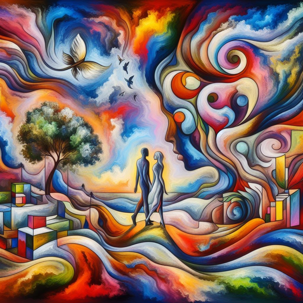 Surreal representation of lost love