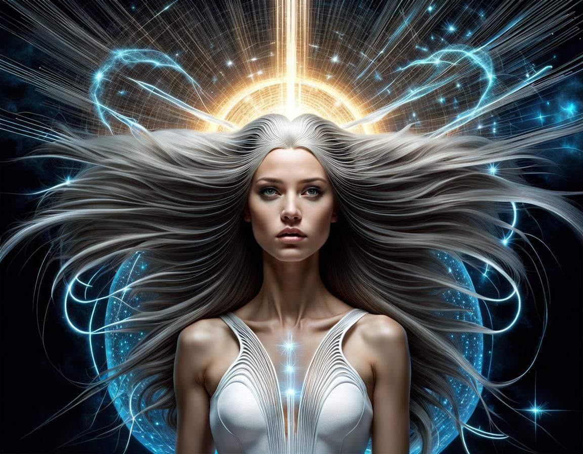 Electric girl  by @Strangery