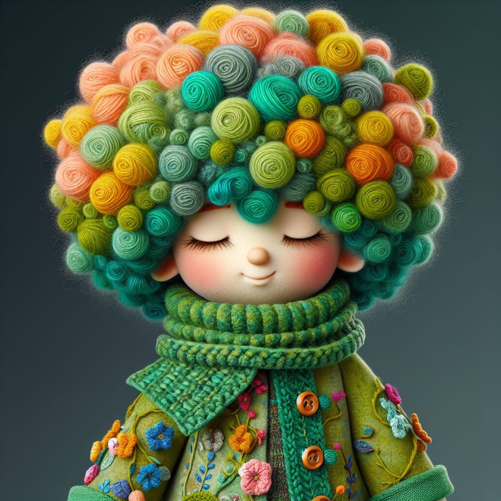 Yarn Doll AI Generated Artwork NightCafe Creator