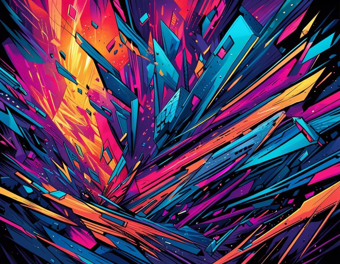 Abstract Shapes, Abstractism, Mark Brooks And Dan Mumford, Comic Book 