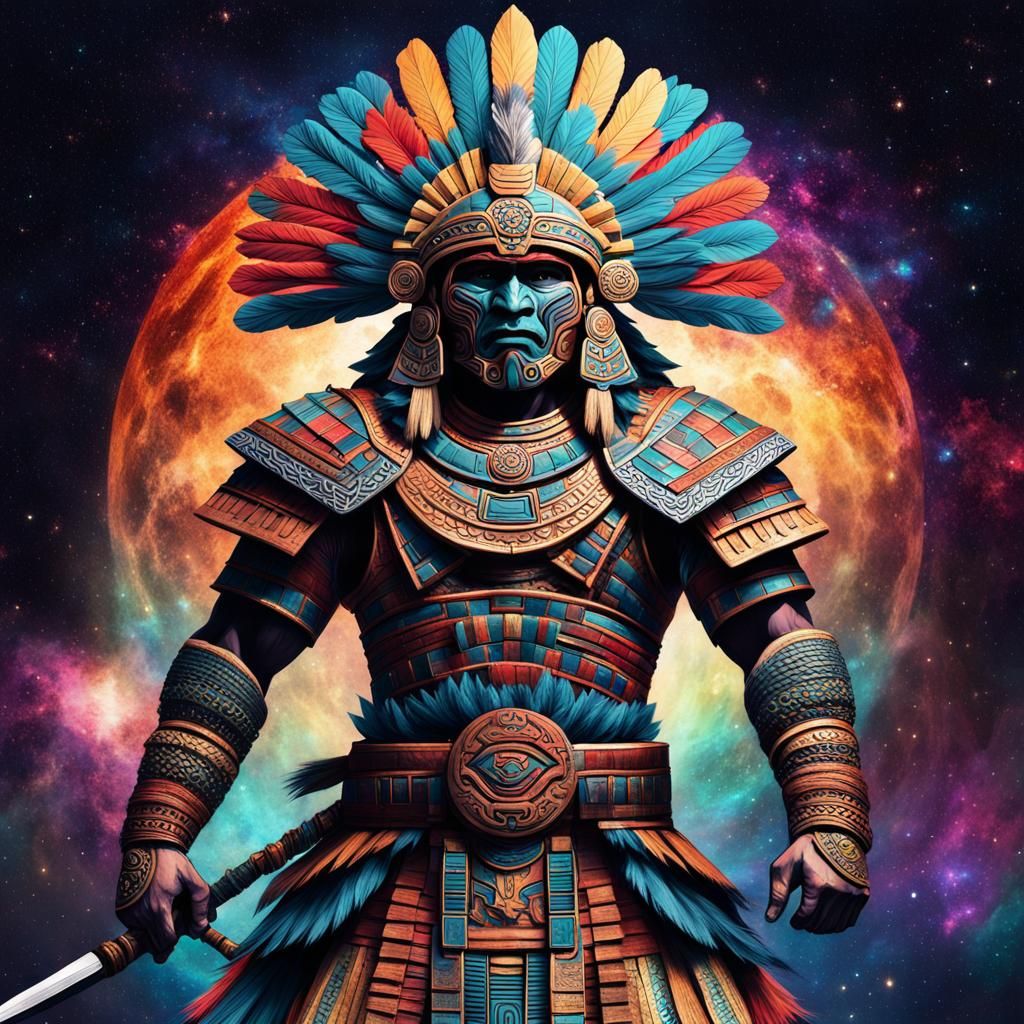 Aztec Warrior - AI Generated Artwork - NightCafe Creator