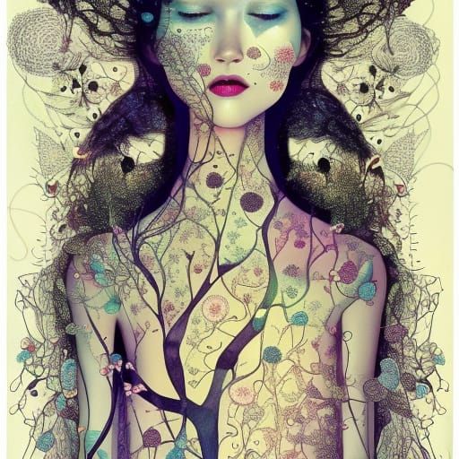 Whimsical Starlight Model Amidst Cosmic Whispers