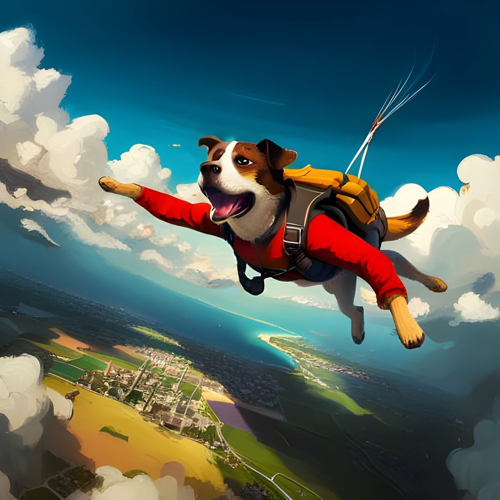 Skydiving - AI Generated Artwork - NightCafe Creator