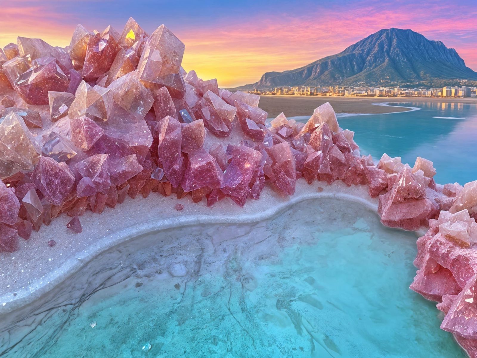 the sandbanks of Morganite City  by @Bubble Tea