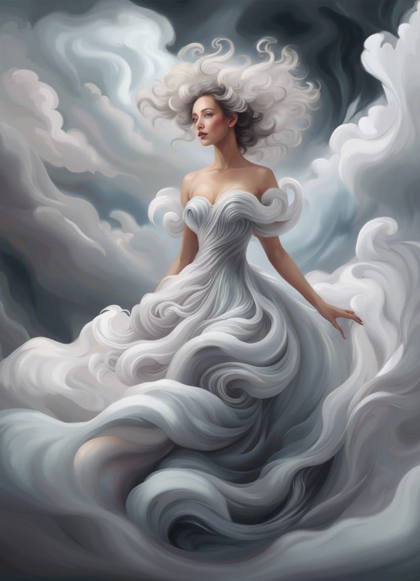 A dress made of clouds  by @Elena