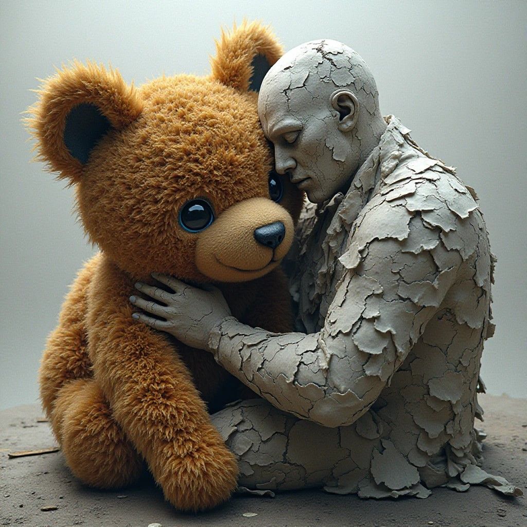 ja, wenn man wieder mal keinen zum Ausheulen findet, Teddy i...