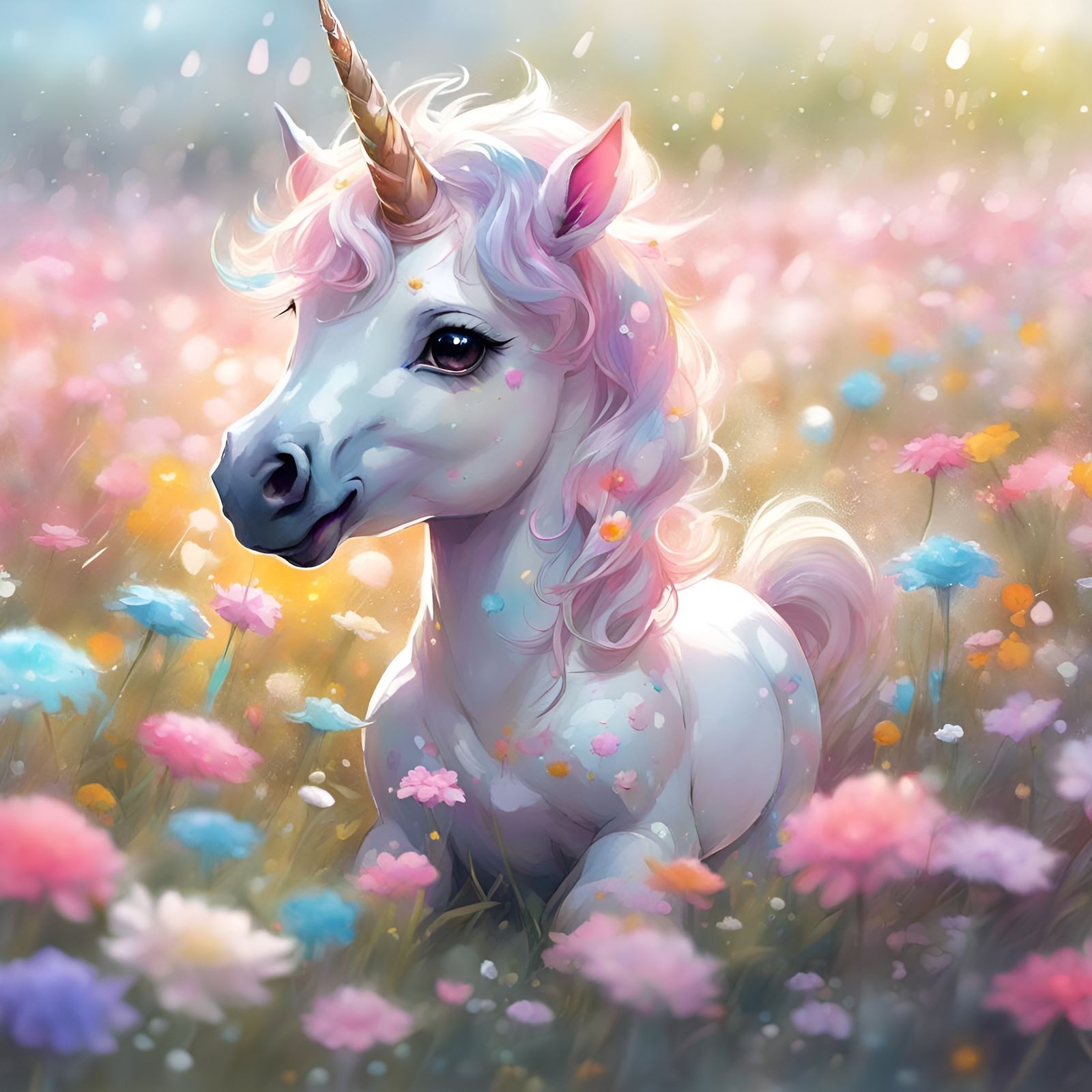 Baby Unicorn  by @Rosie