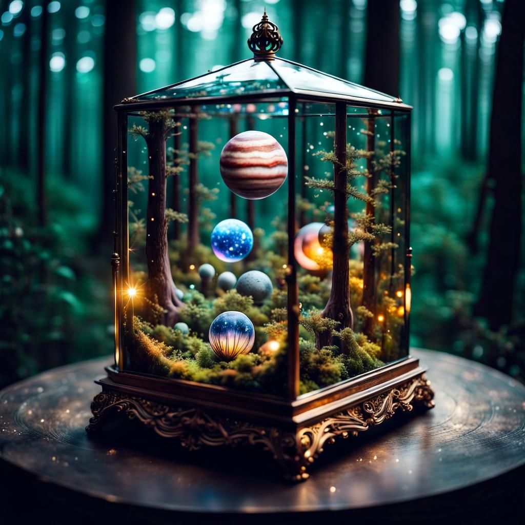 Planets in a box of tree  by @eri_xback_army