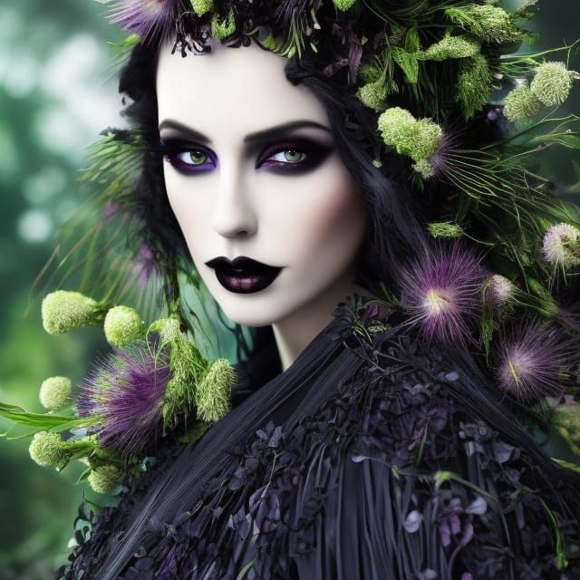 Untamed Mystique, Wild Spirit Wreathed in Brambles Arcane - AI ...