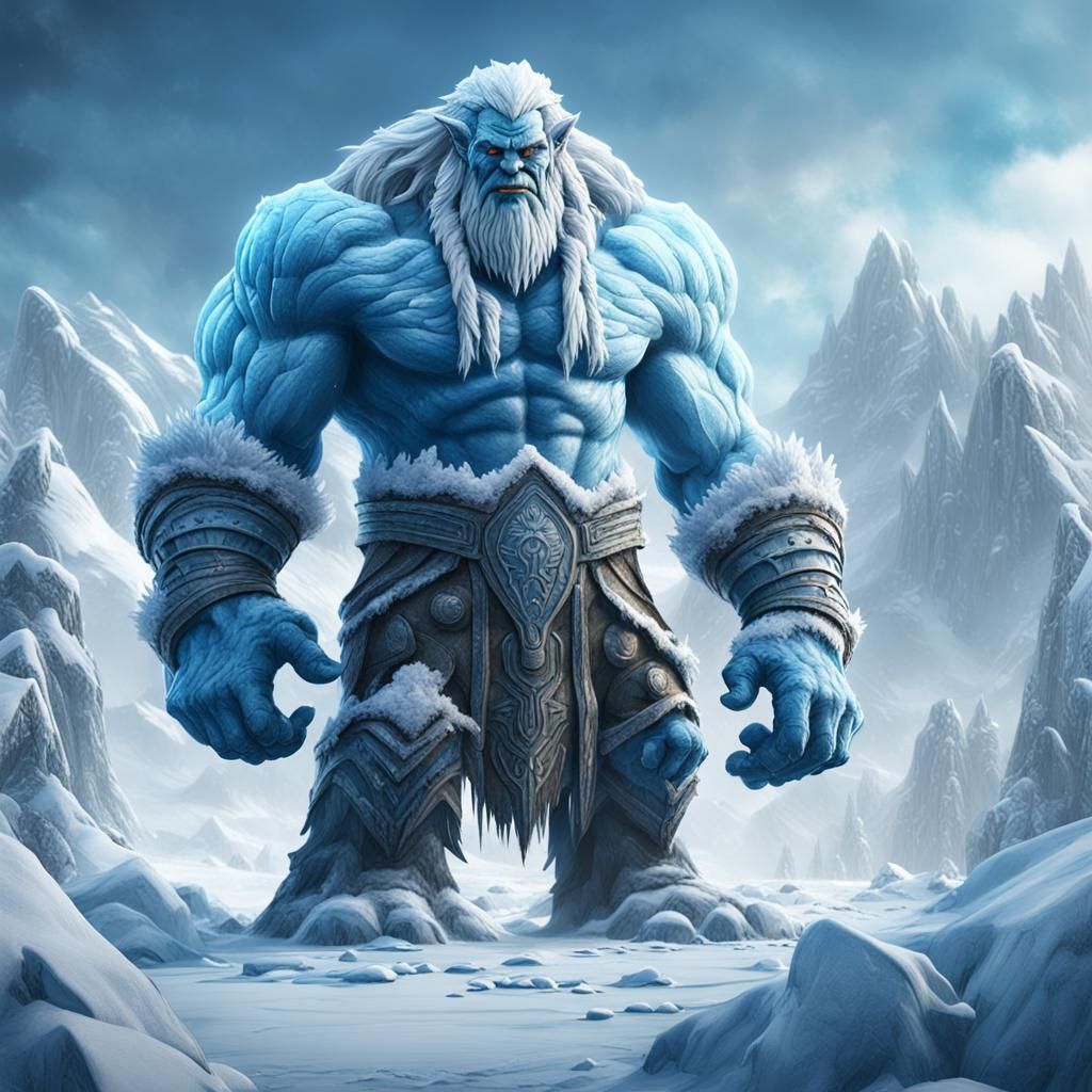 Ymir The Frost Giant - AI Generated Artwork - NightCafe Creator