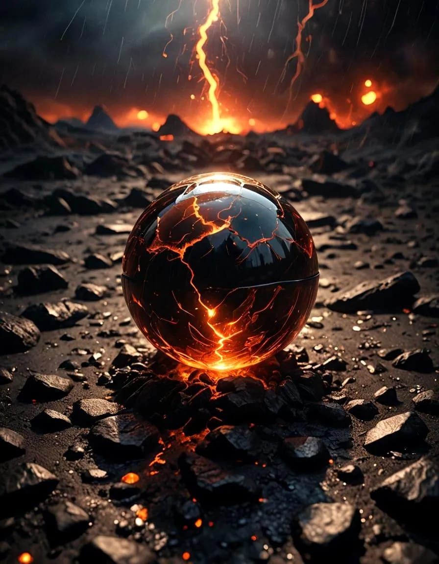 orb of dark lava