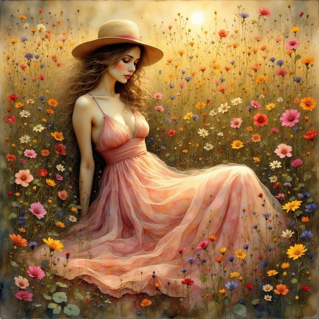 Pretty for the Flowers  by @Juncboks