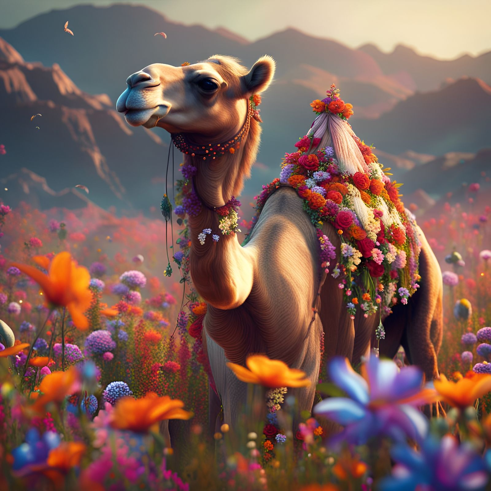 patch flower OP camel （40+ Camel Animal Pom Pom Colors Stock  