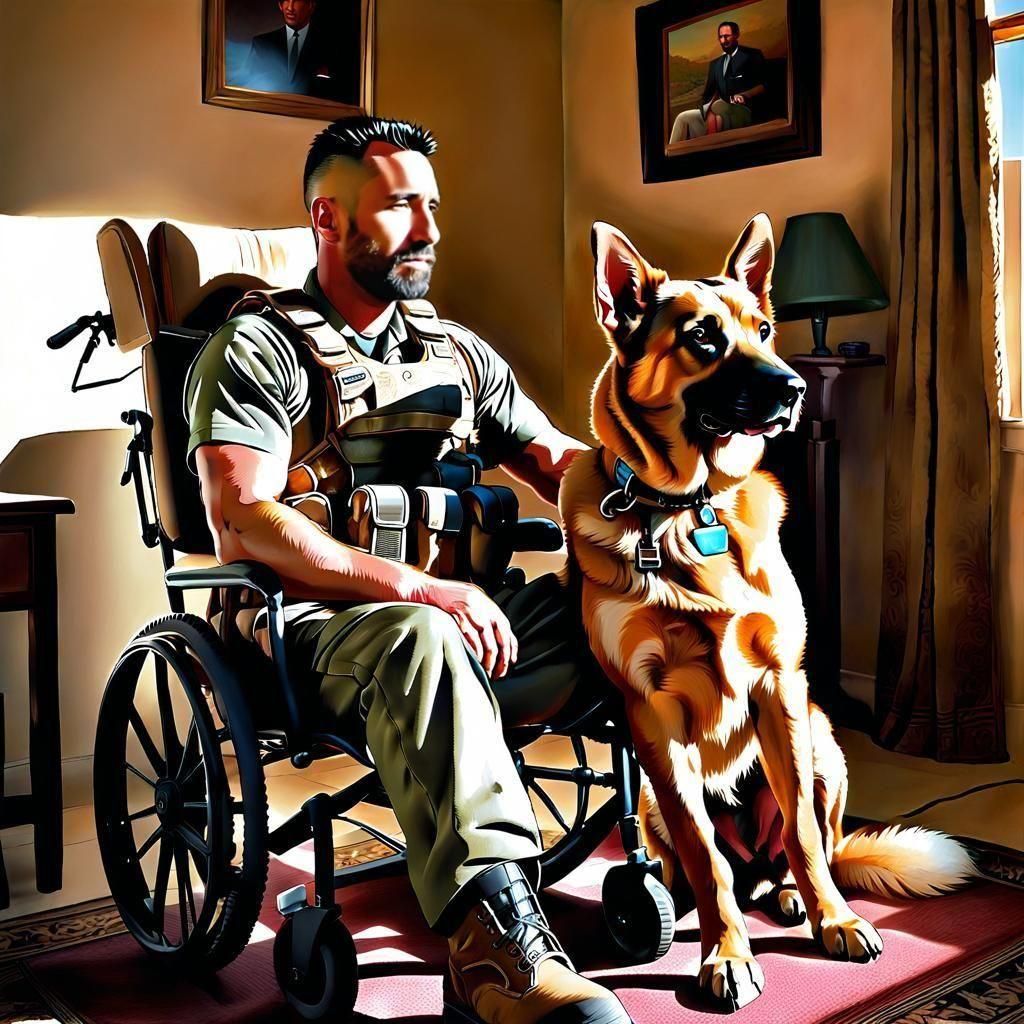 Support of Four-Legged Lifesavers Who Serve Our Injured Heroes: Service Animals and Psychiatric Service Dogs  by @Jim B