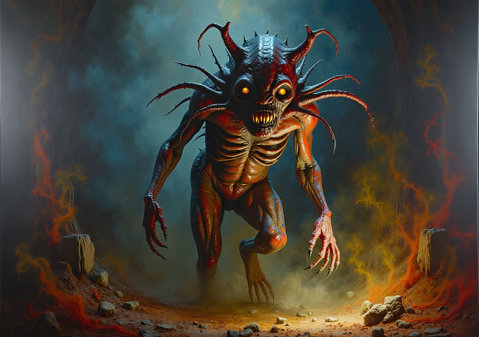 Eerie Creature comes out of the Darkness