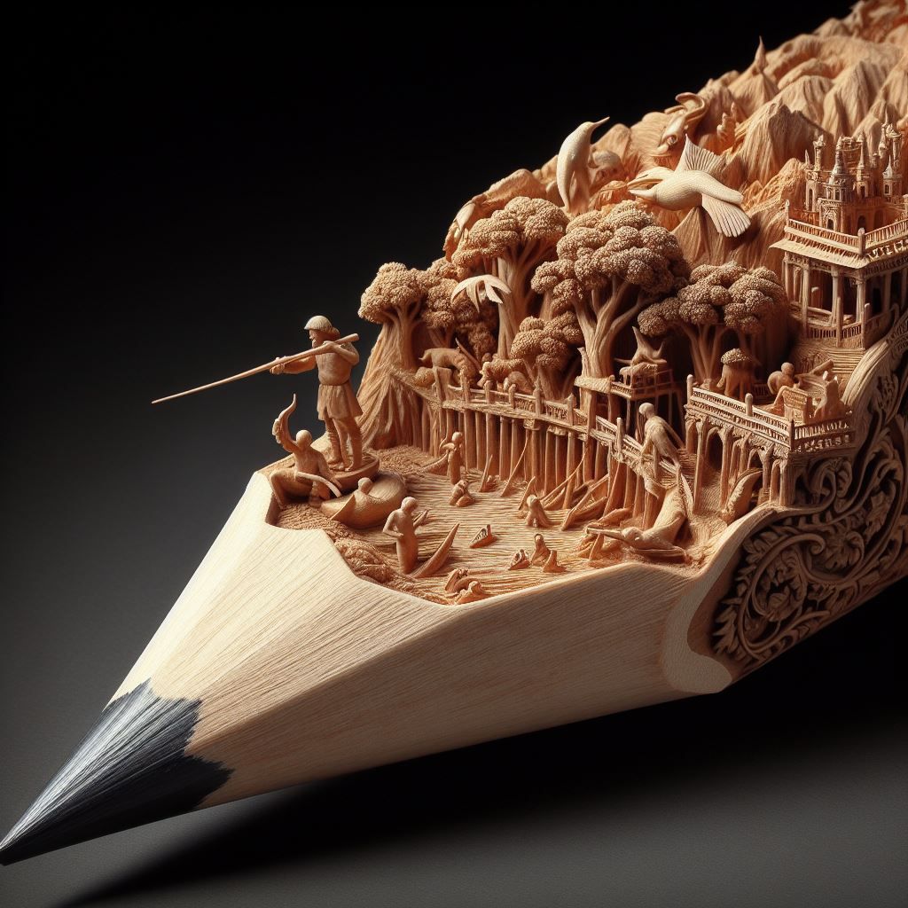 Carved pencil