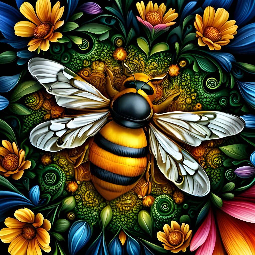 Lady Bee  by @Lady Bluejayy