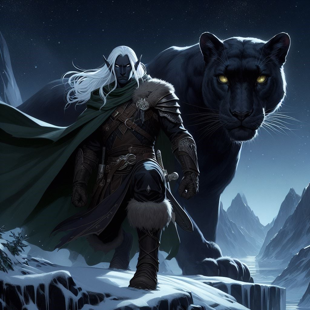 Drizzt and Guenhwyvar