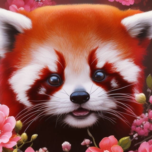 Adorable Red Panda - AI Generated Artwork - NightCafe