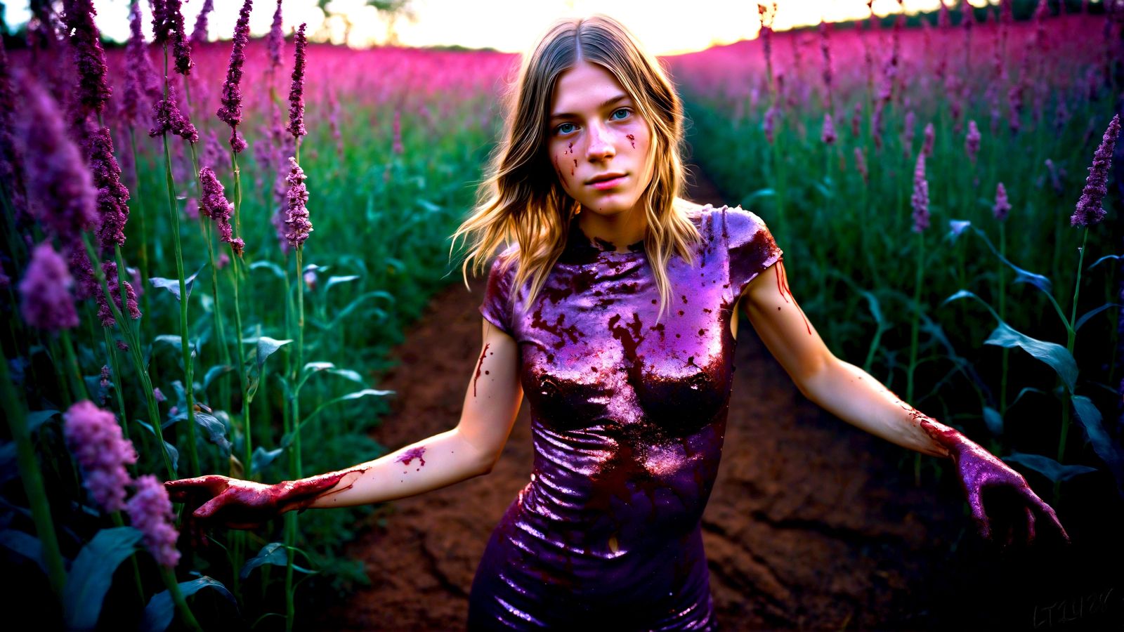 Krista Sims - Glitter in the air series.