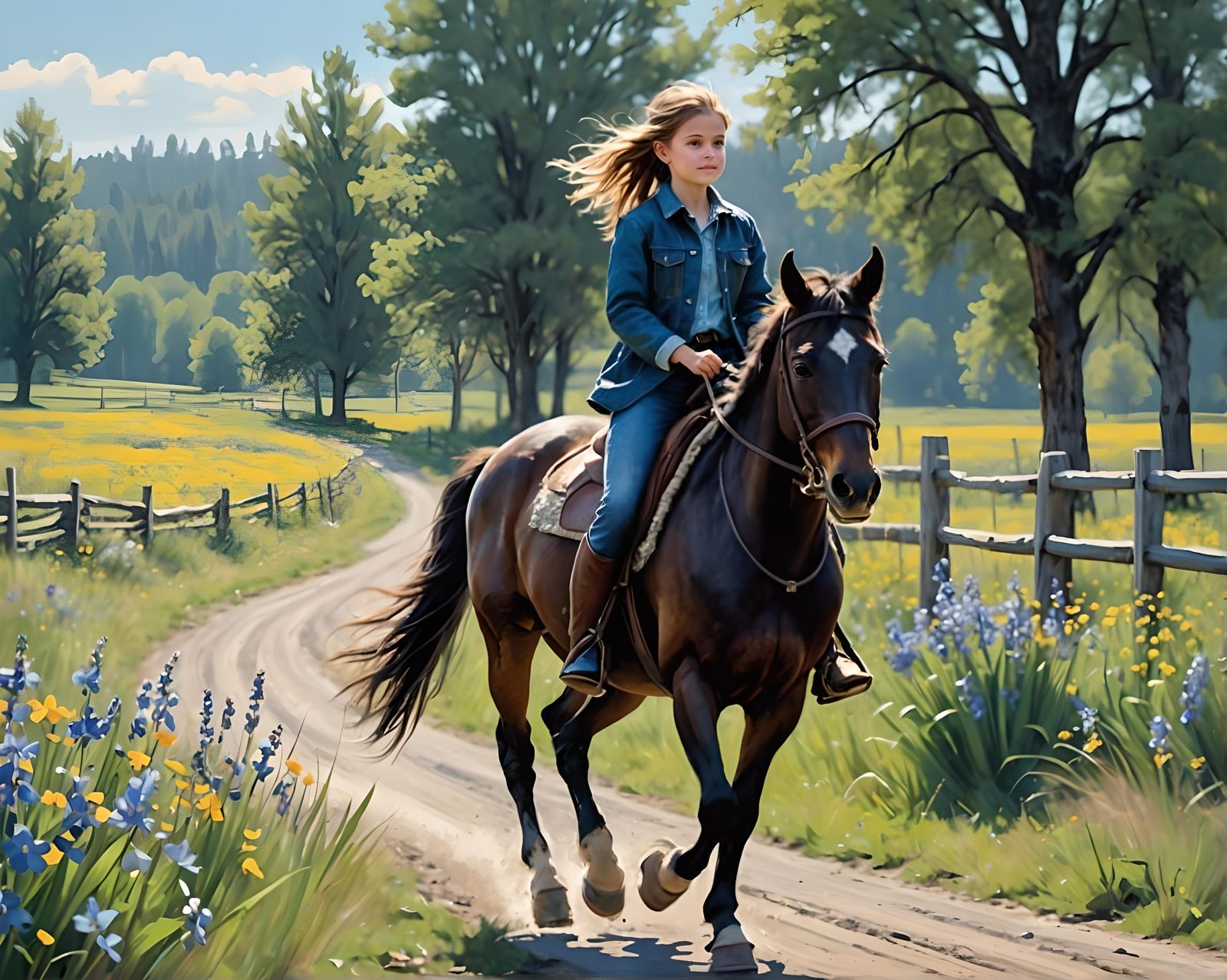 horse riding   by @Julie