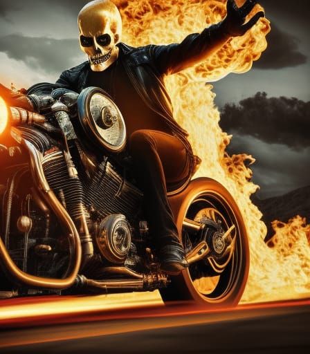 Ghost rider - AI Generated Artwork - NightCafe Creator