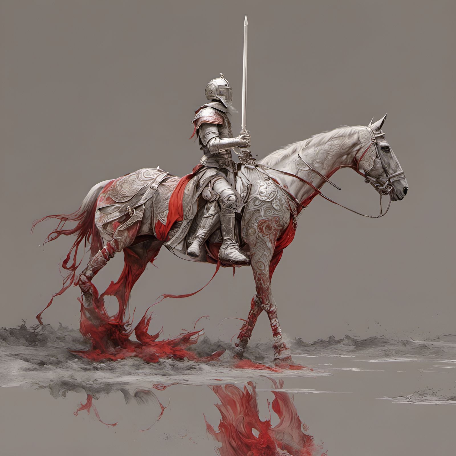 "Photorealistic Knight