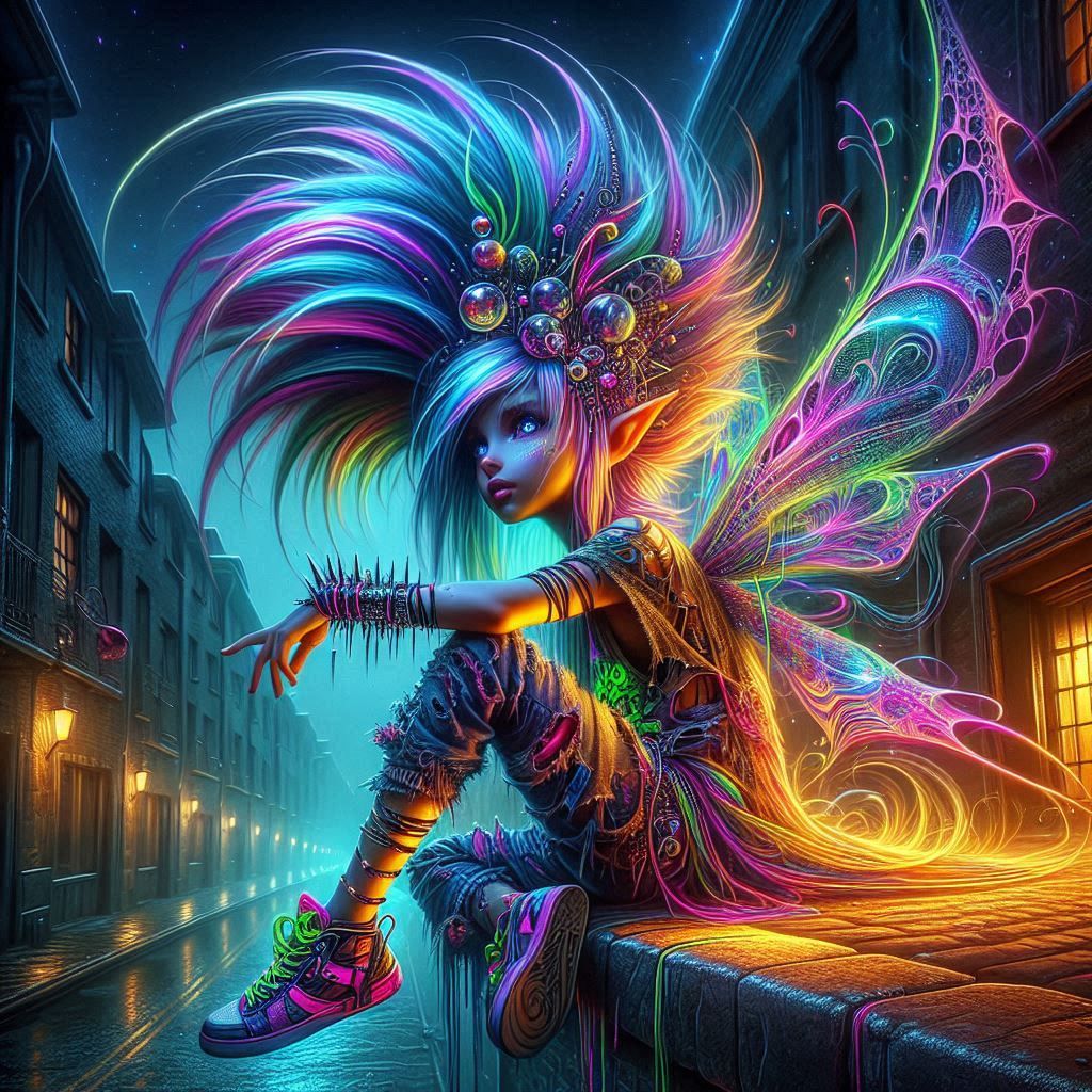 The neon fairy