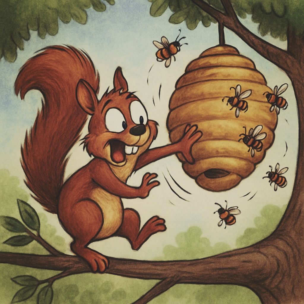 Mischievous Squirrel: