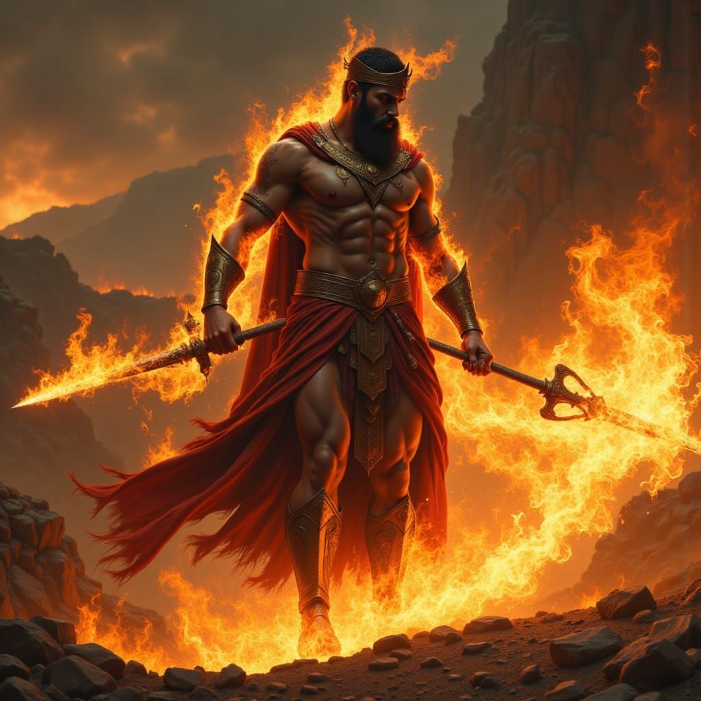 Hadúr-Ògún is the god of fire, metal, smithing, mining, technology, manufacturing, construction, and war. He is patron of warriors, soldiers...