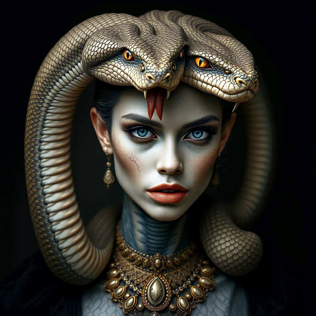Femme au serpent