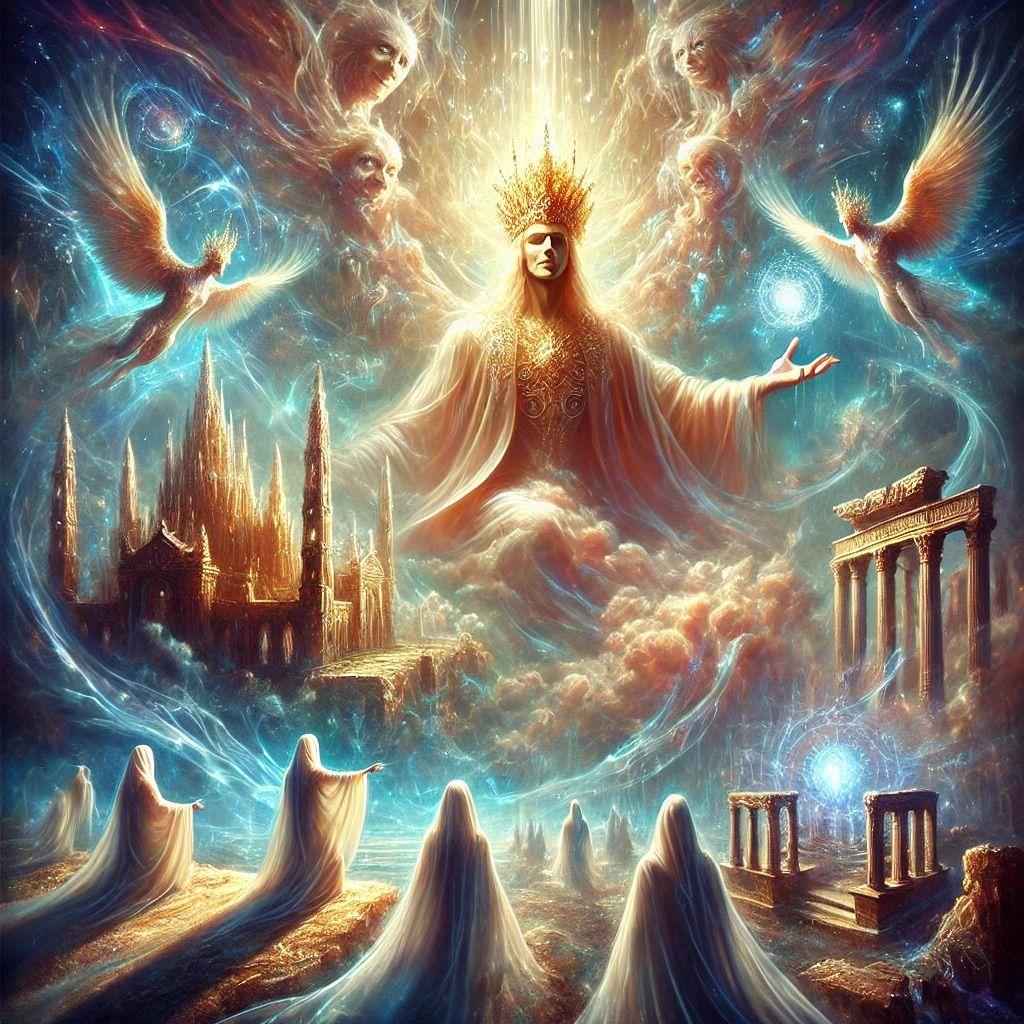 Eyes are closed, open to ancient fantasies,   The habit of t...