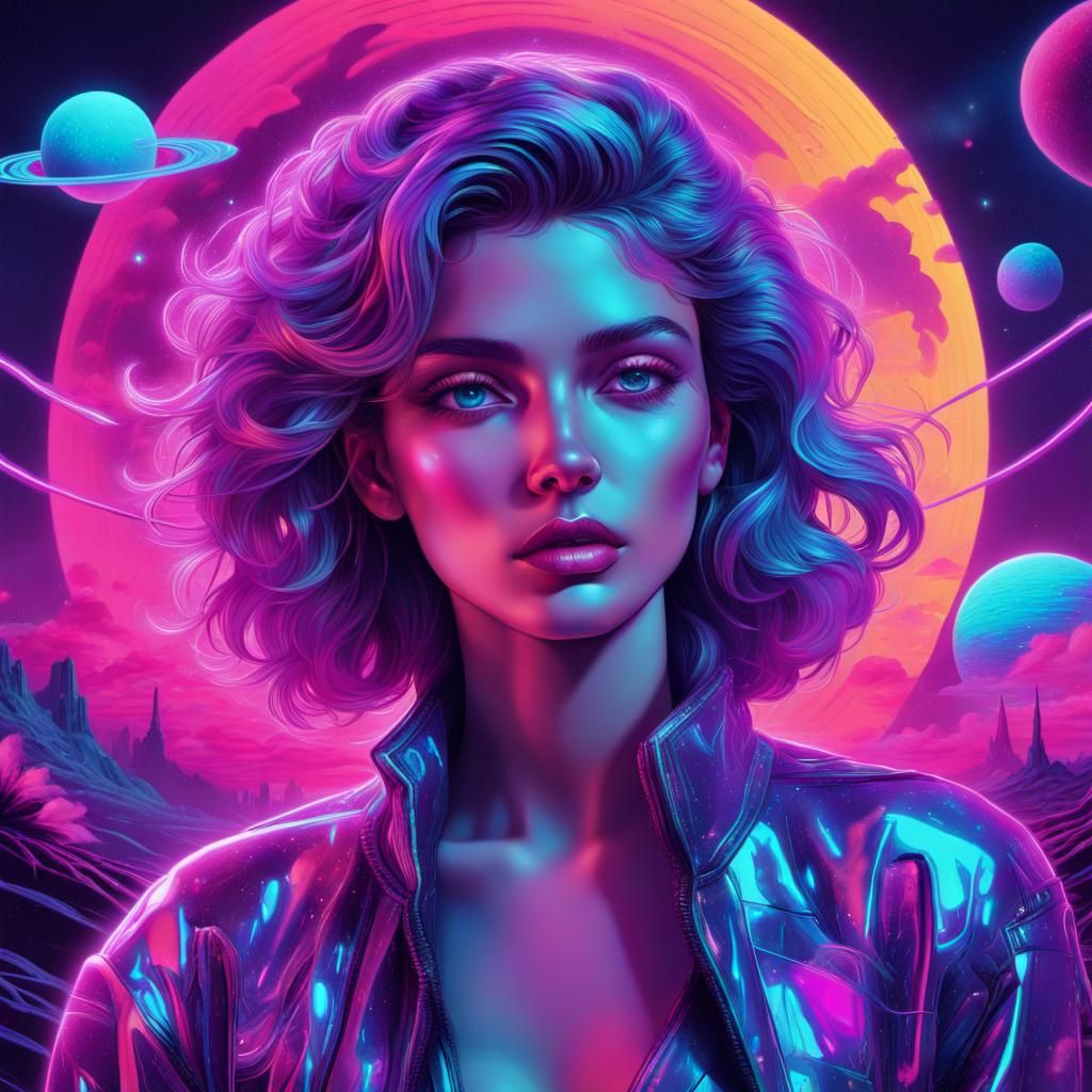 🐱‍👤🤖🐱‍🚀 synthwave neon retro 📚🌹 8k resolution holographic astral cosmic ...