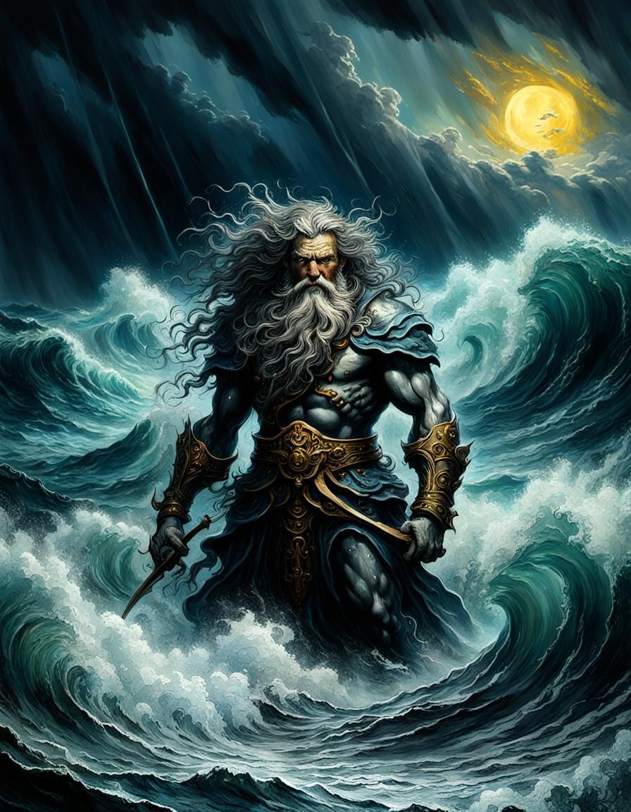 Poseidon and ocean