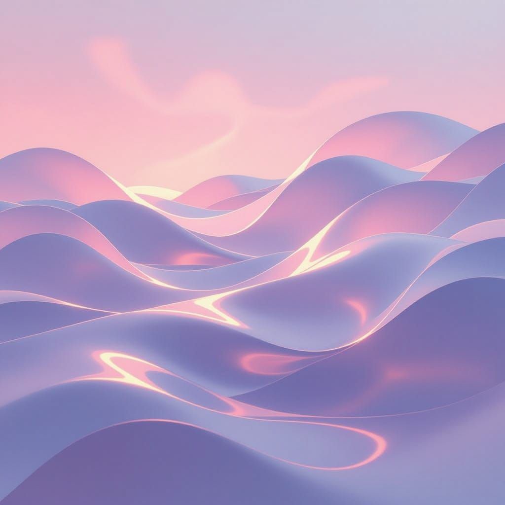 Ethereal Ribbons in a Luminous Dreamscape