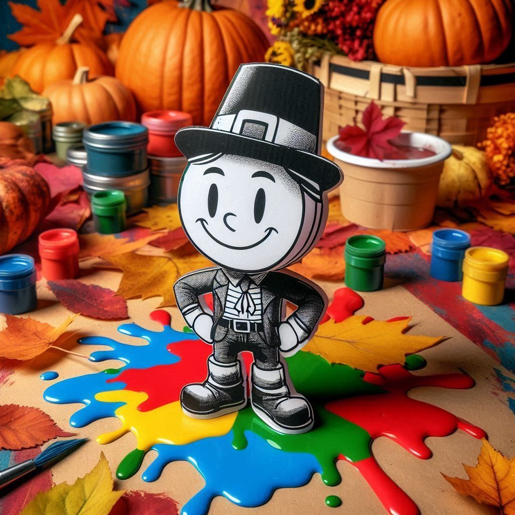 Thanksgivin' Tales: A Splash of Color in a Monochrome World