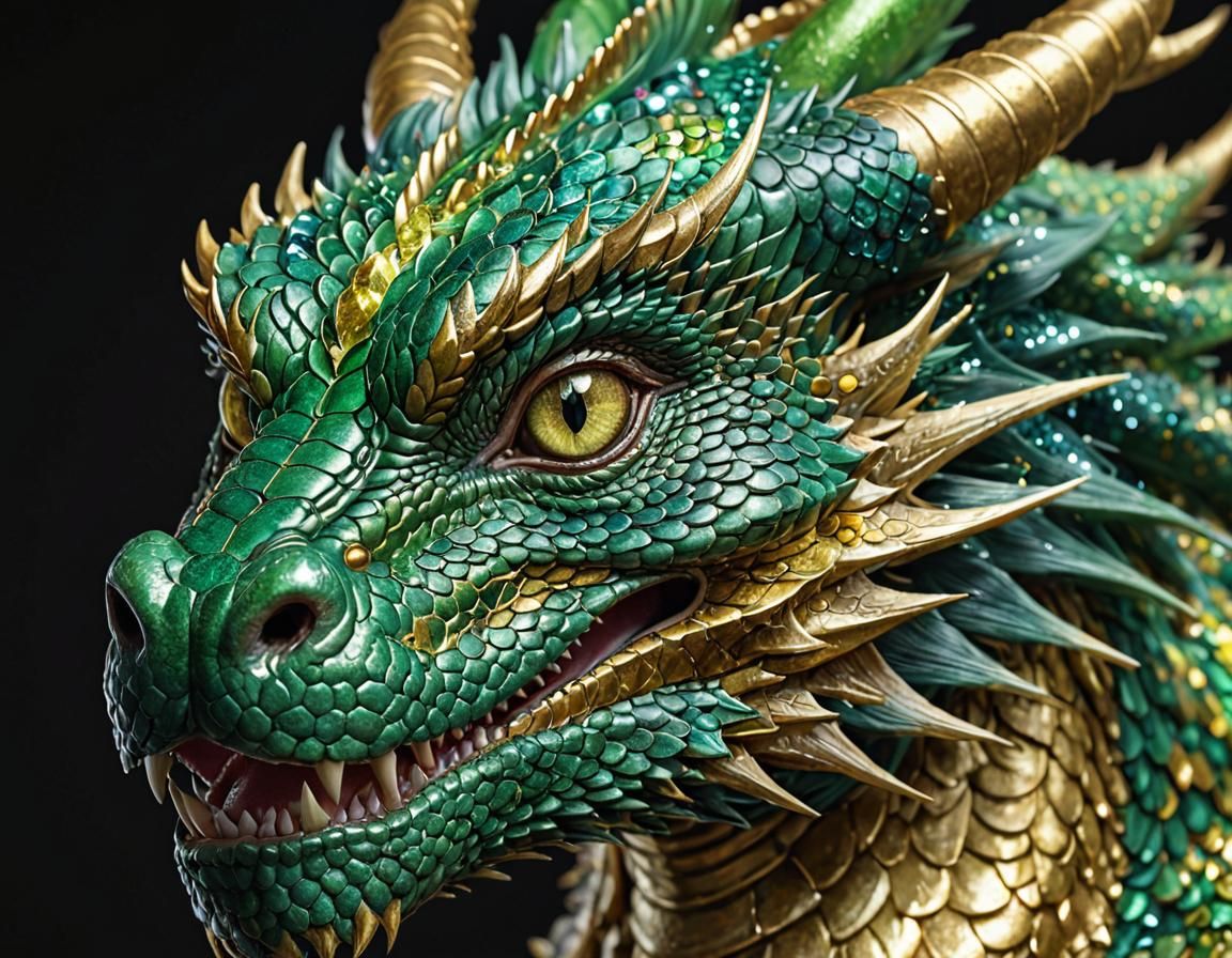 Green Dragon  by @MelanieL