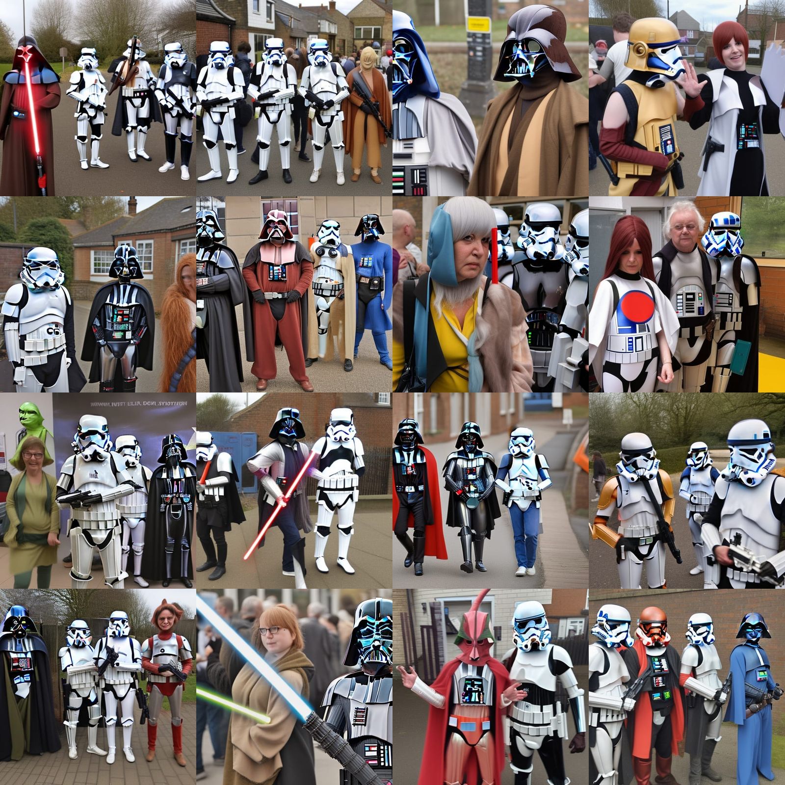 Local elections in england but all the voters are star wars cosplayers
