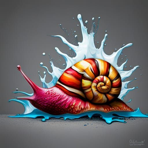 Vibrant snail
