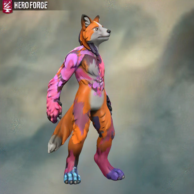 Colorful furry