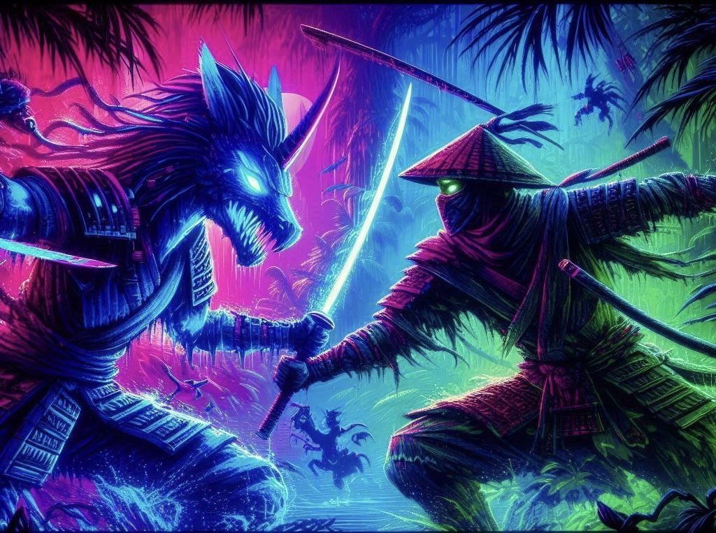 The beast vs ninja