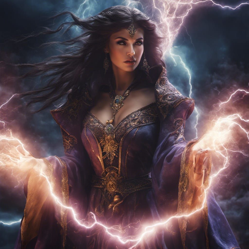 Storm Sorceress  by @Slowpoke