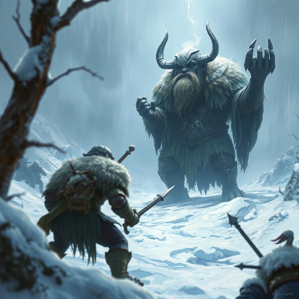 Bergelmir, grimfrost giant from Jötunheimen  by @xtough 