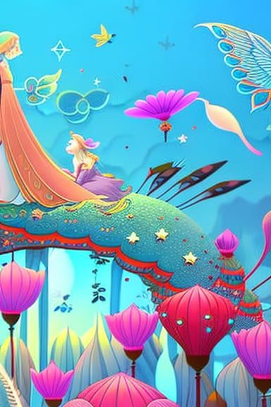 Enchanted Bloom in Whispers of a Mystical Realm