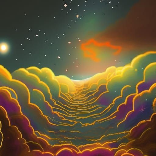 Walking along the clouds