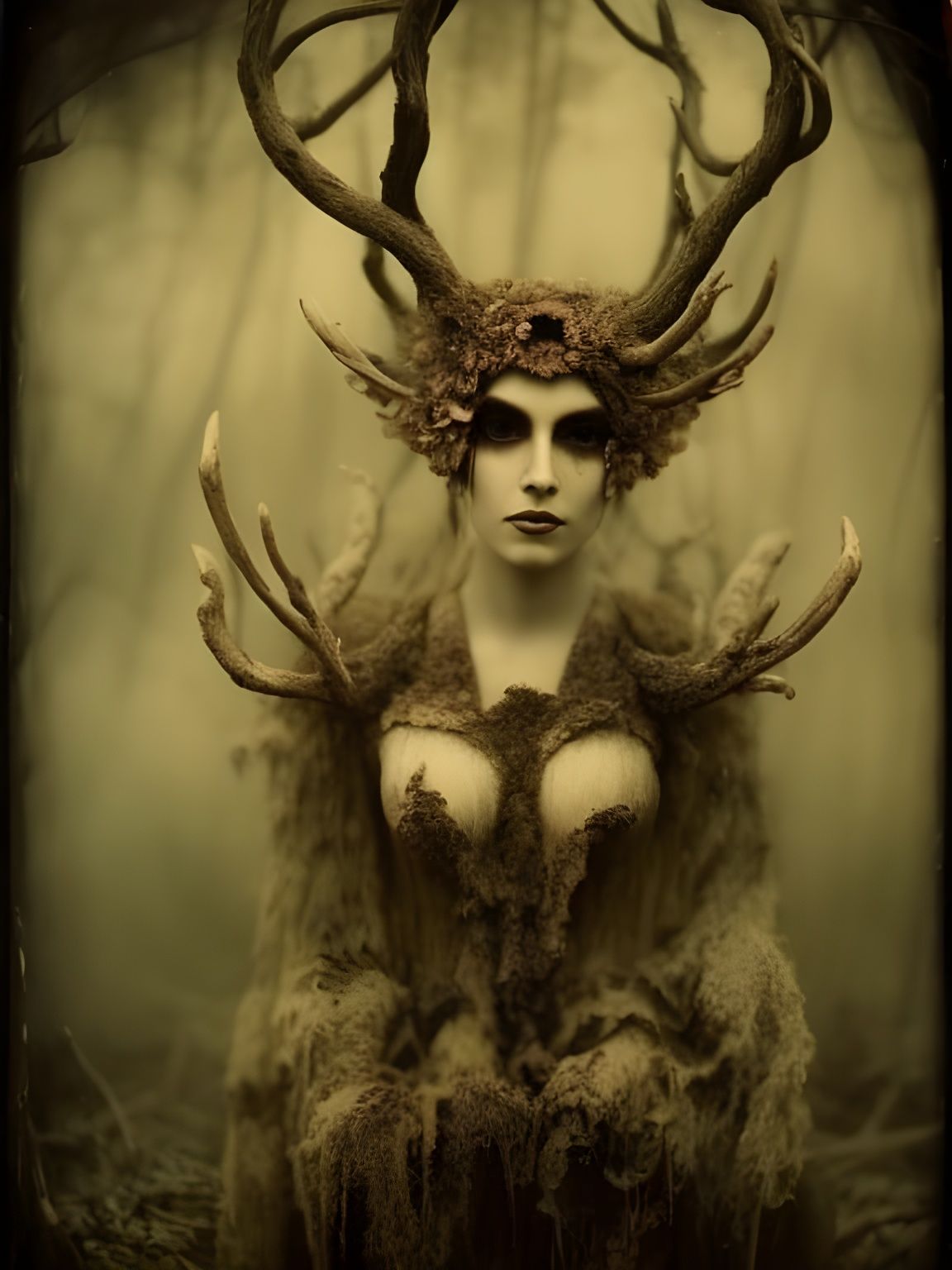 Antler Queen - Taissa - AI Generated Artwork - NightCafe Creator