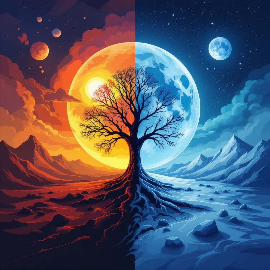 Day vs Night  by @Pigfarmer Jr