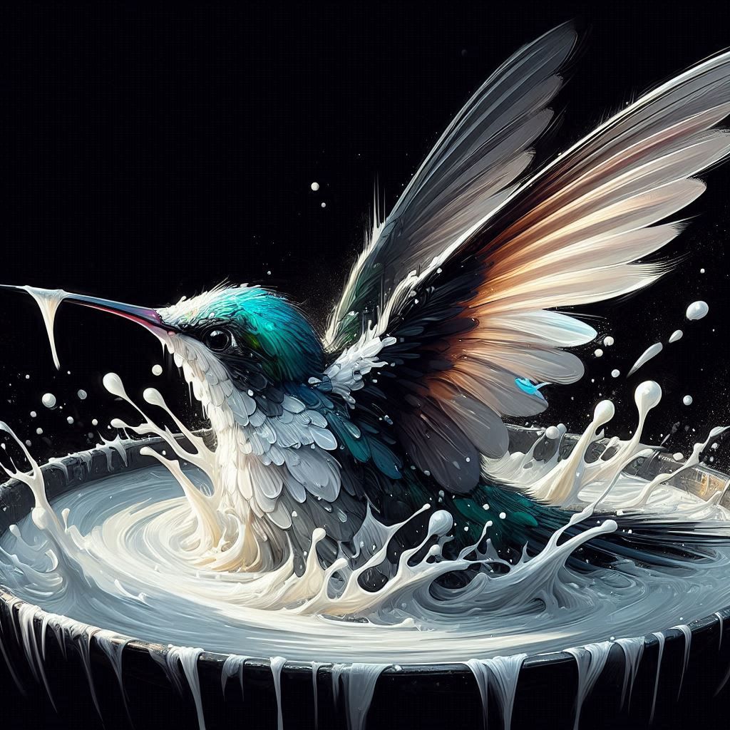 A Milky Bird Bath