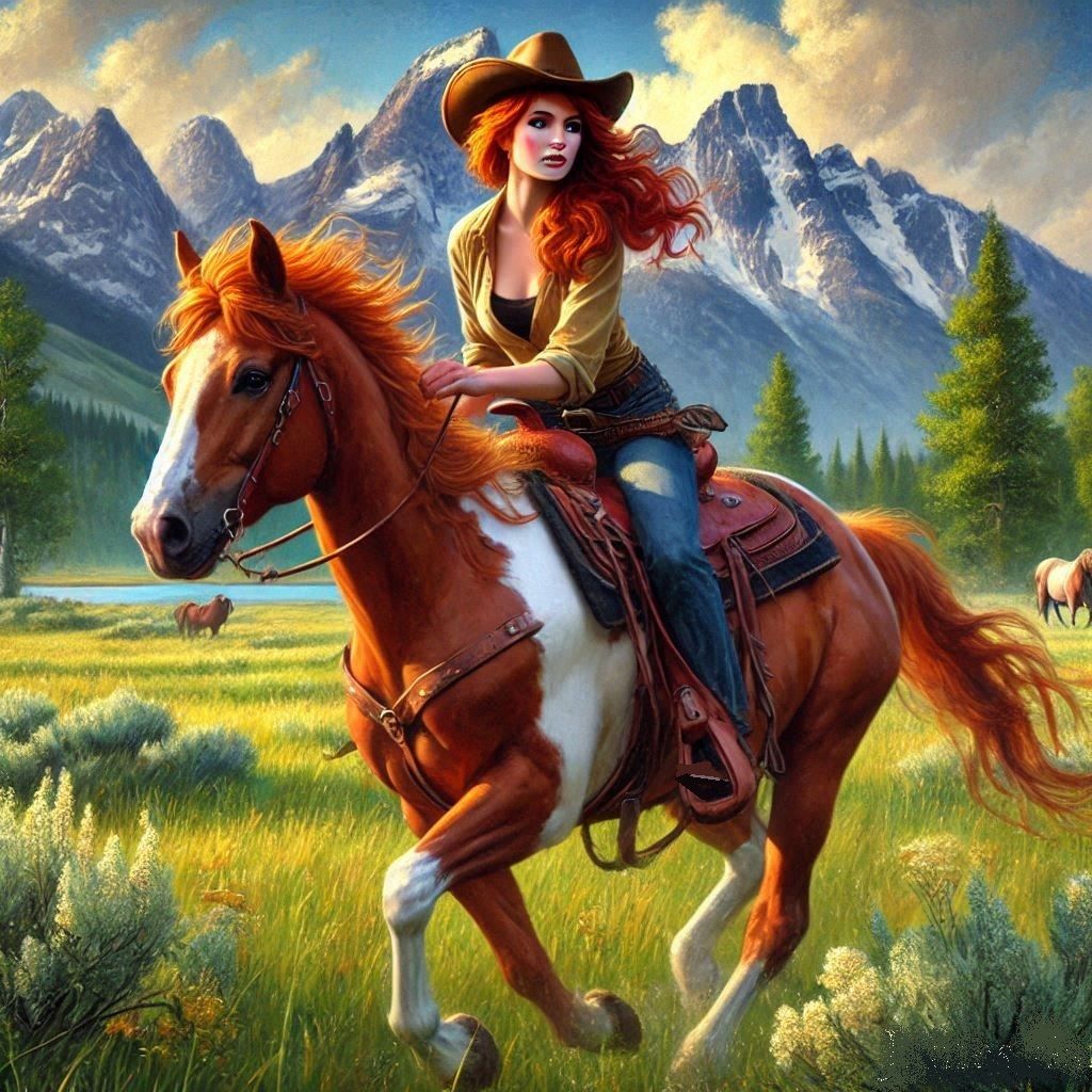 Fire Hair in the Rockies 2